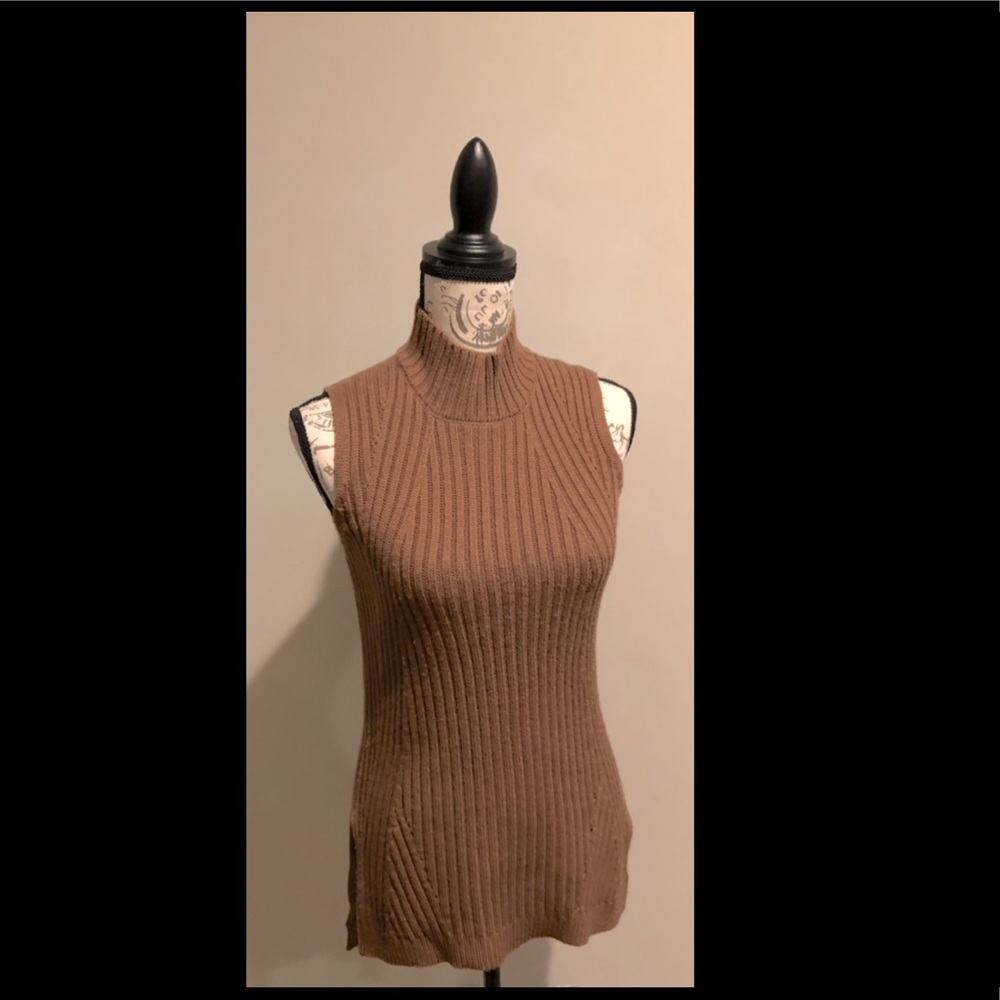 Max studio sleeveless turtleneck sweater